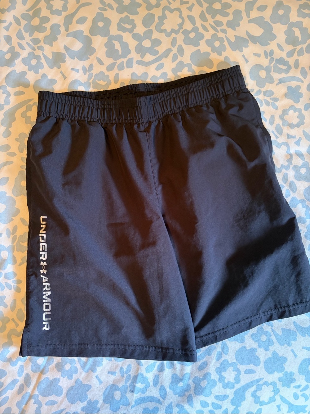 Under Armour Black Boys' Performance Shorts with Side Logo